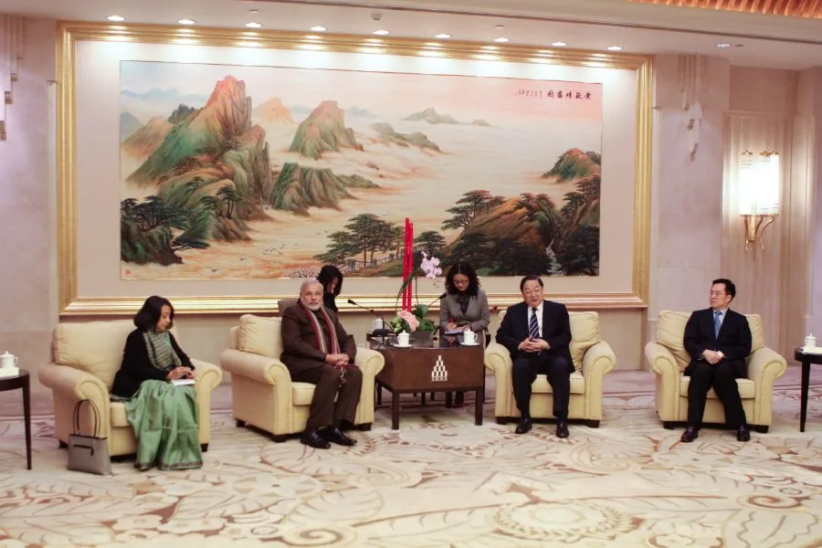 Gujarat delegation in a bilateral business meeting during a trade visit to China